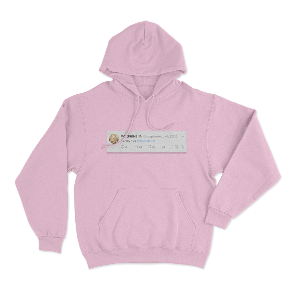 Literally.... Unisex Hoodie Pink Literally. Unisex Hoodie Pink