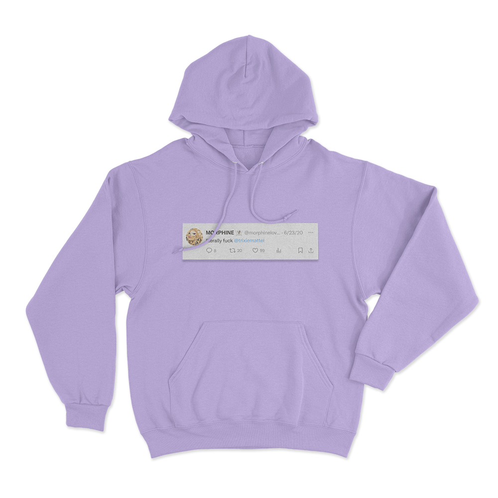 Literally.... Unisex Hoodie Purple Literally. Unisex Hoodie Purple