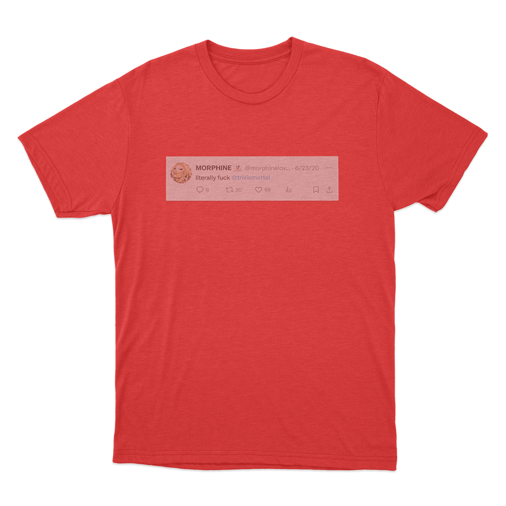 Literally.... Unisex T Shirt Red Literally. Unisex T Shirt Red