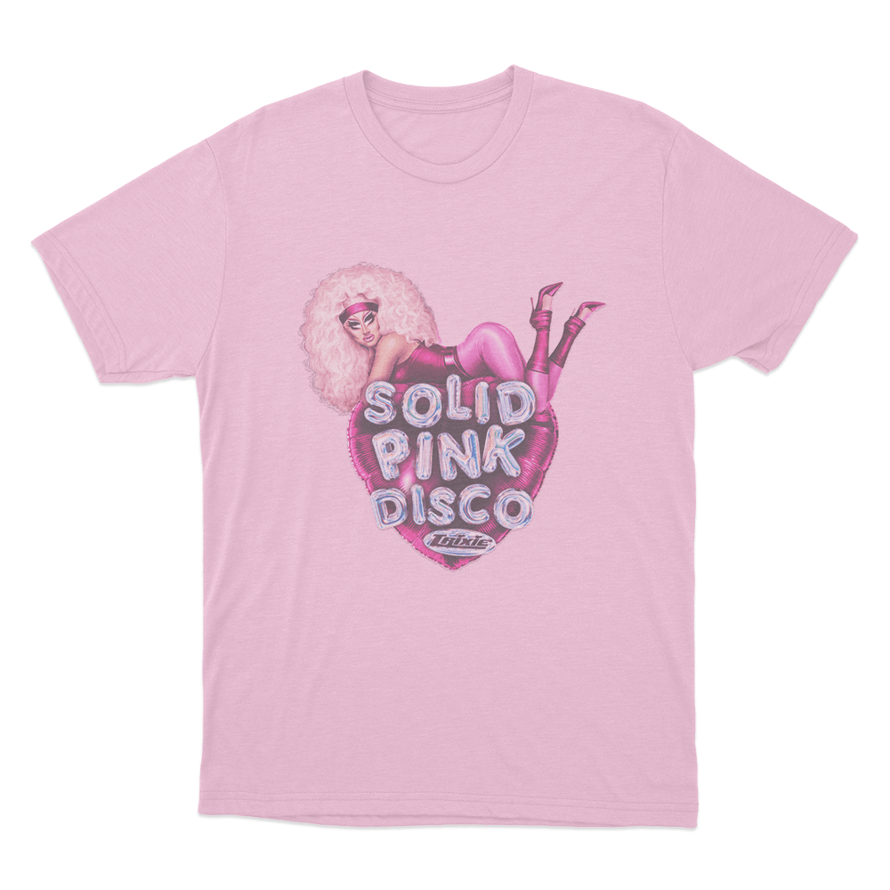 Solid Pink Disco Balloon Heart Unisex T Shirt Pink Solid Pink Disco Balloon Heart Unisex T Shirt Pink