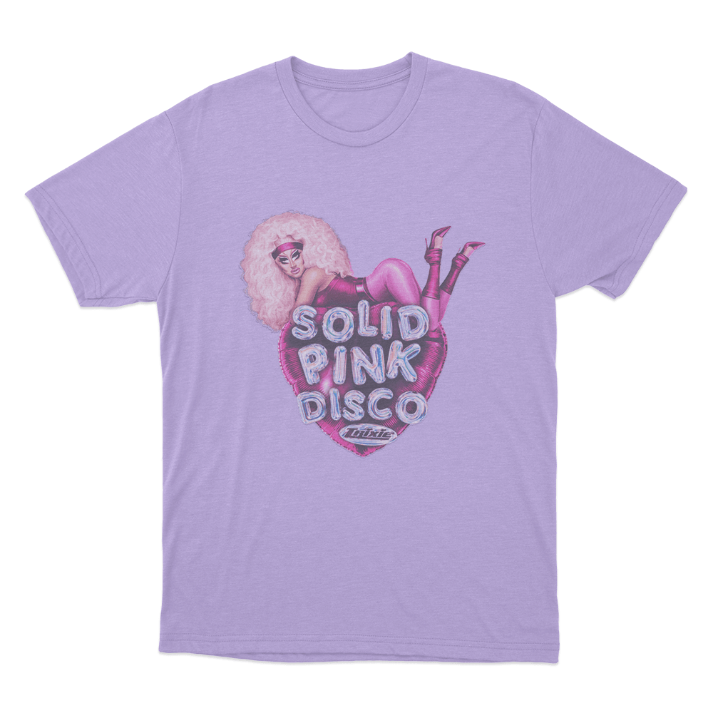 Solid Pink Disco Balloon Heart Unisex T Shirt Purple Solid Pink Disco Balloon Heart Unisex T Shirt Purple