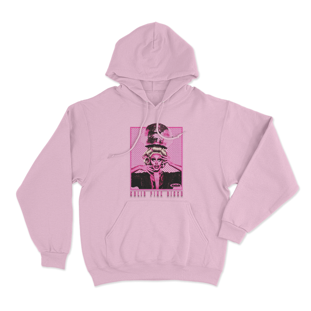 Solid Pink Disco Tour Unisex Hoodie Pink Solid Pink Disco Tour Unisex Hoodie Pink