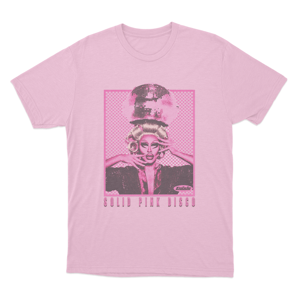 Solid Pink Disco Tour Unisex T Shirt Pink Solid Pink Disco Tour Unisex T Shirt Pink