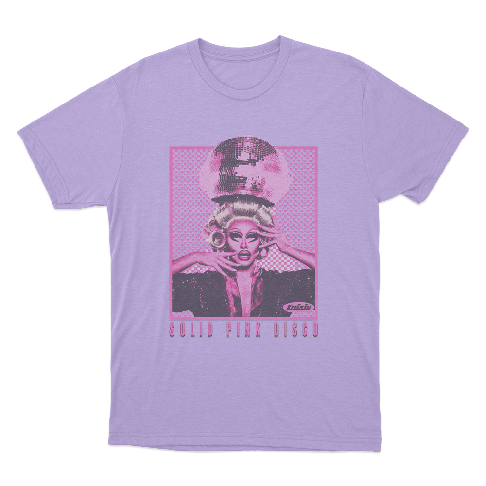 Solid Pink Disco Tour Unisex T Shirt Purple Solid Pink Disco Tour Unisex T Shirt Purple