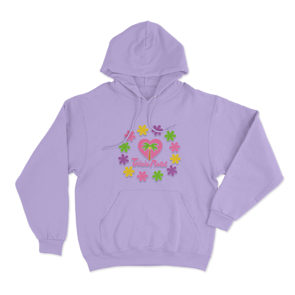 Trixie Motel Flower Unisex Hoodie Purple Trixie Motel Flower Unisex Hoodie Purple