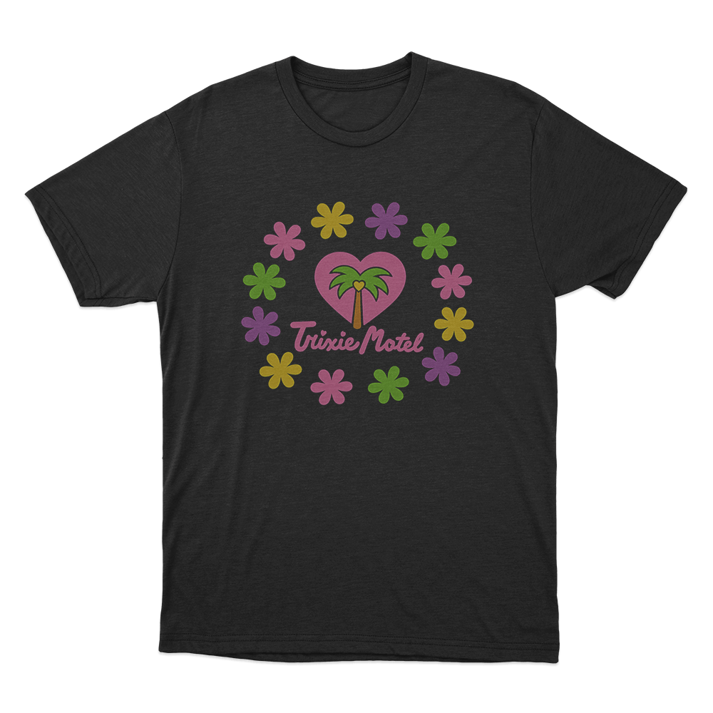 Trixie Motel Flower Unisex T Shirt Black Trixie Motel Flower Unisex T Shirt Black