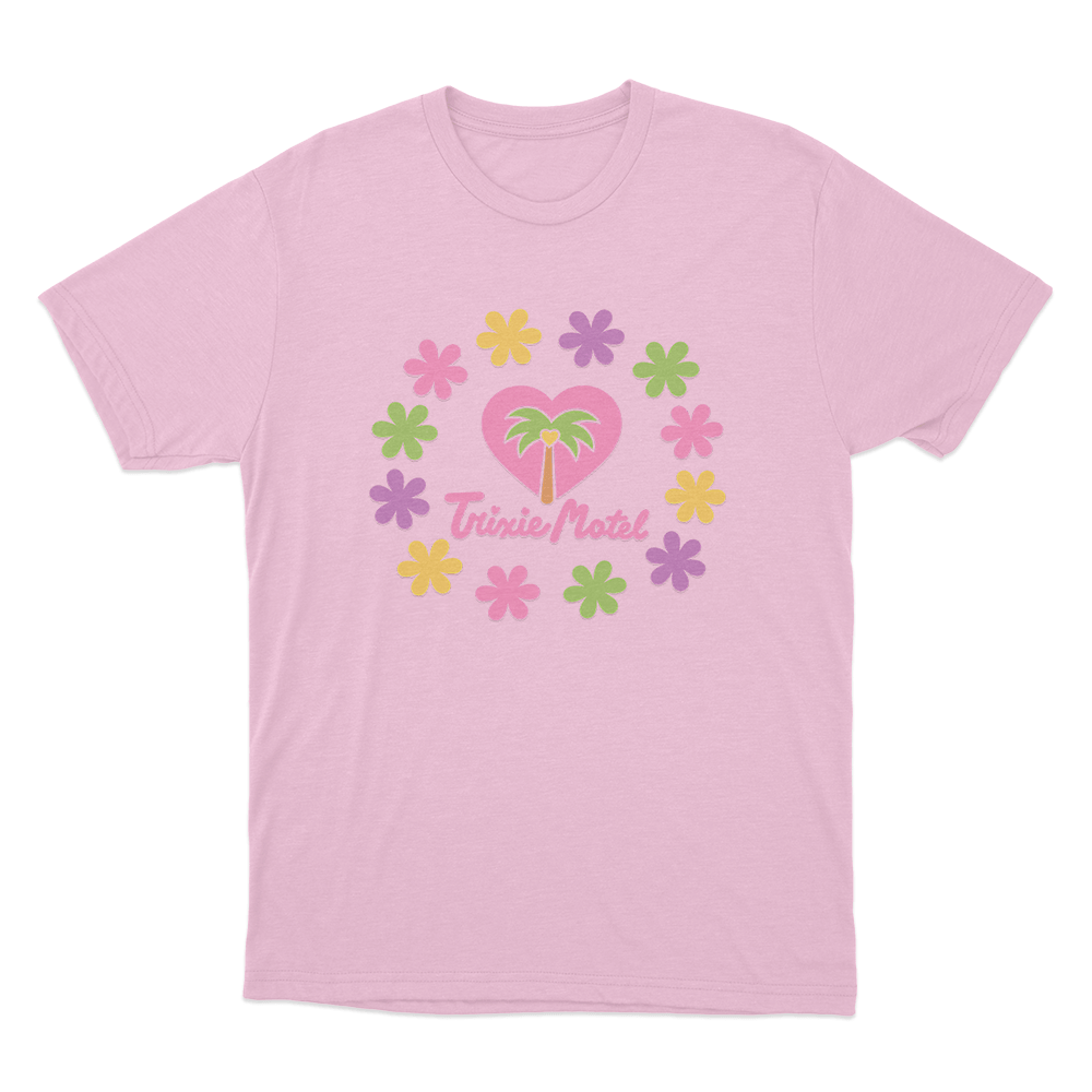 Trixie Motel Flower Unisex T Shirt Pink Trixie Motel Flower Unisex T Shirt Pink
