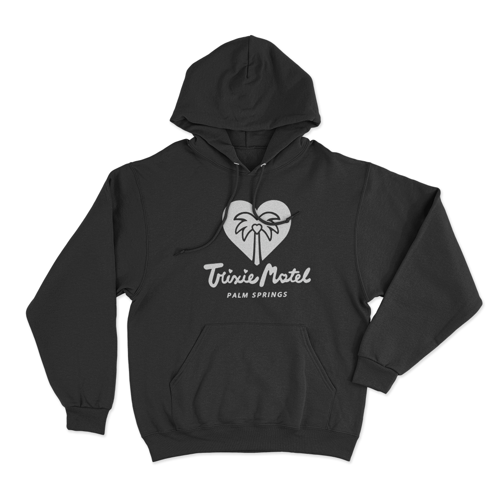 Trixie Motel Palm Springs Unisex Hoodie Black Trixie Motel Palm Springs Unisex Hoodie Black