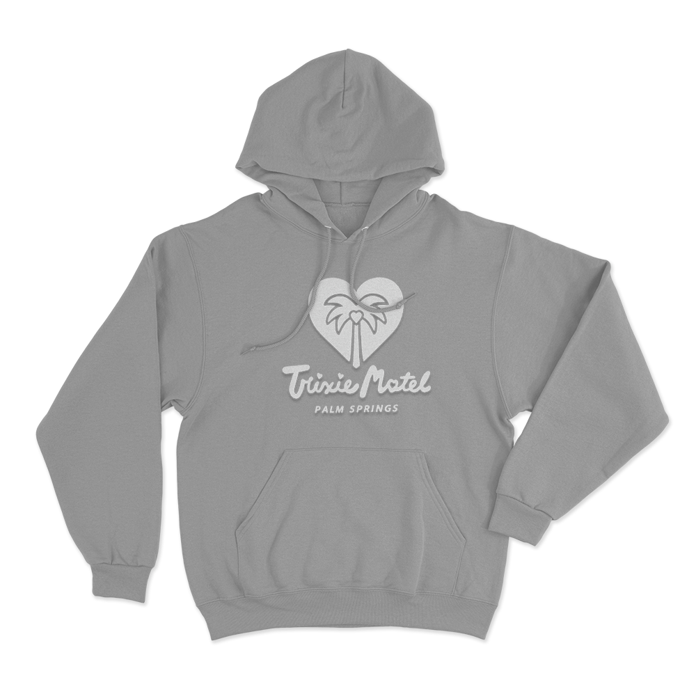 Trixie Motel Palm Springs Unisex Hoodie Grey Trixie Motel Palm Springs Unisex Hoodie Grey