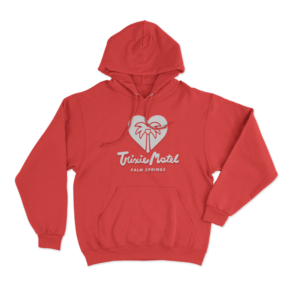 Trixie Motel Palm Springs Unisex Hoodie Red Trixie Motel Palm Springs Unisex Hoodie Red